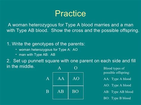 A Man With Type A Blood Marries A Woman