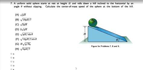 A Uniform Solid Sphere Rolls Down An Incline