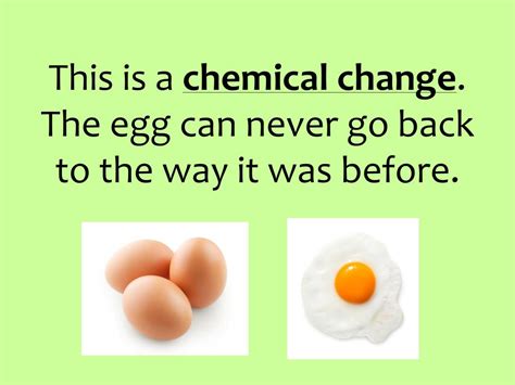 Boiling Egg Is A Chemical Change