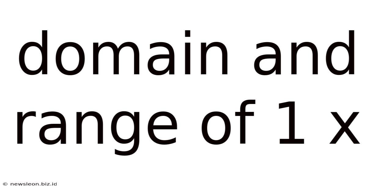 Domain And Range Of 1 X