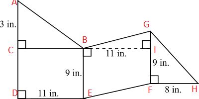 Find The Area. The Figure Is Not Drawn To Scale.