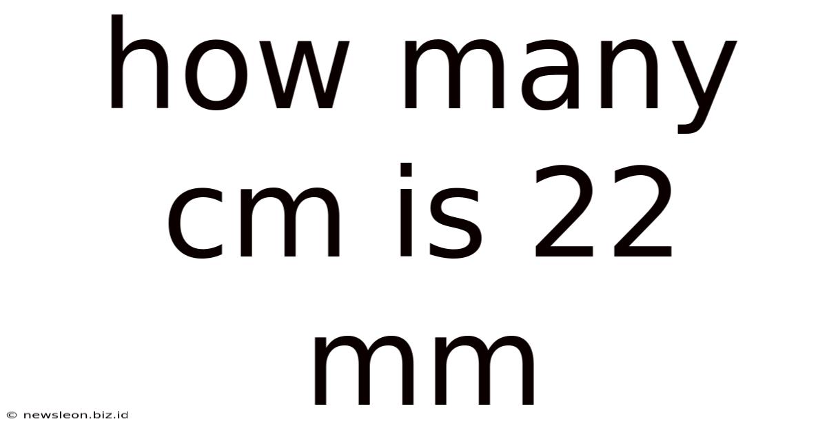 How Many Cm Is 22 Mm