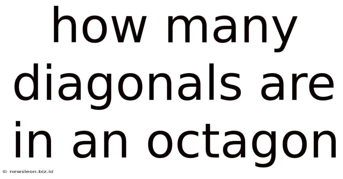How Many Diagonals Are In An Octagon