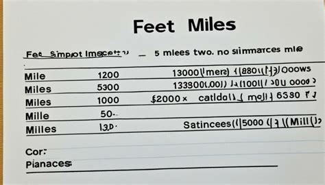 How Many Feet In 1.2 Miles