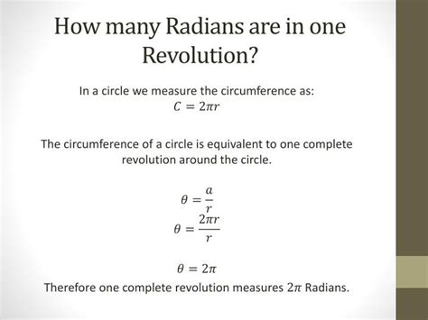 How Many Radians In A Revolution