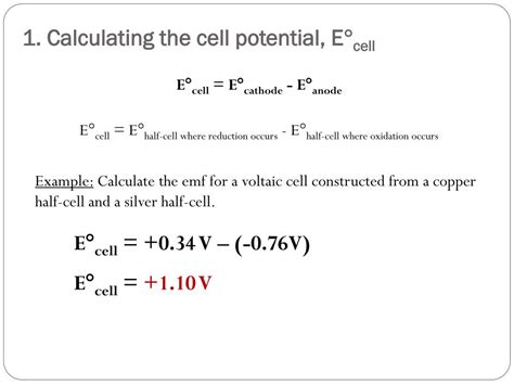 How To Calculate E Not Cell