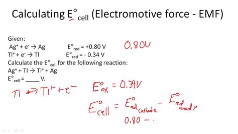 How To Calculate The Emf Of A Battery