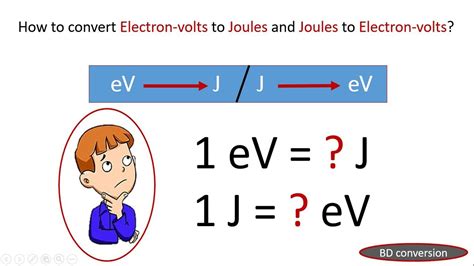 How To Convert Joules Into Electron Volts