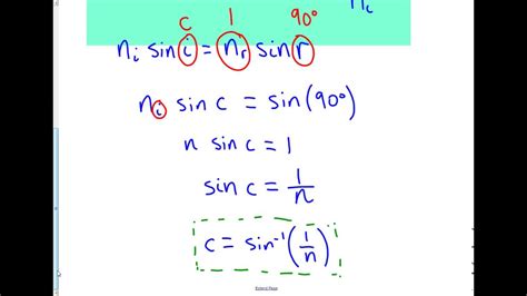 How To Find The Critical Angle