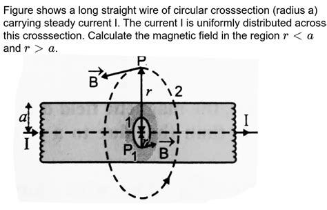 In The Figure A Straight Wire Carries A Steady Current