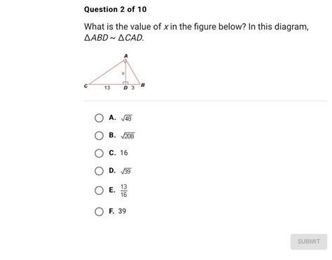 In The Figure Below What Is The Value Of X