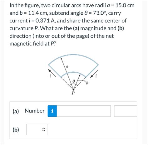 In The Figure Two Circular Arcs Have Radii