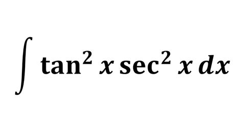 Integral Of Tan 2x Sec 2x