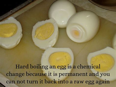 Is Boiling An Egg A Chemical Change