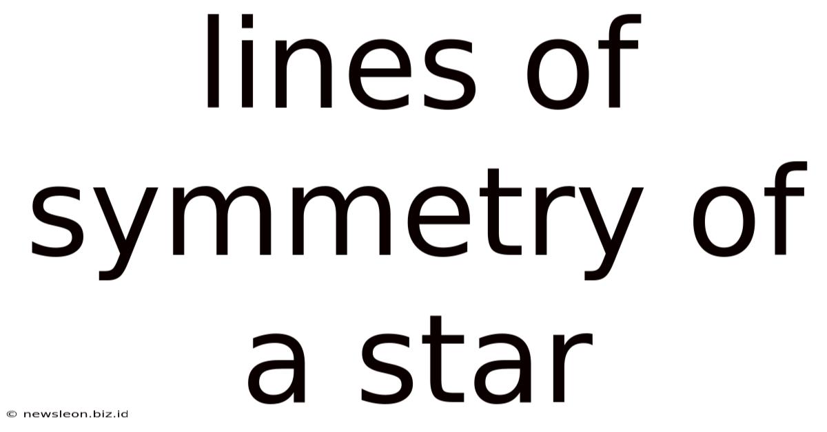 Lines Of Symmetry Of A Star