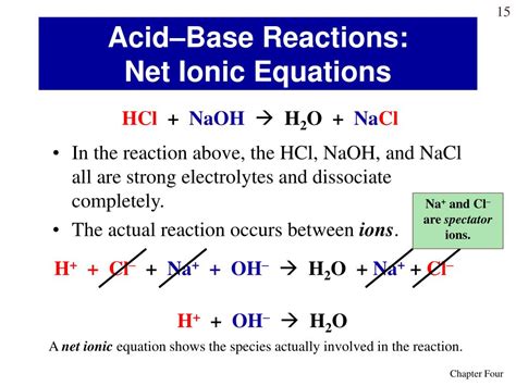 Net Ionic Equation Hcl + Naoh