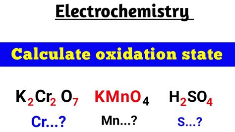 Oxidation No Of Cr In K2cr2o7