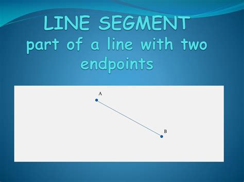 Part Of A Line With Two Endpoints