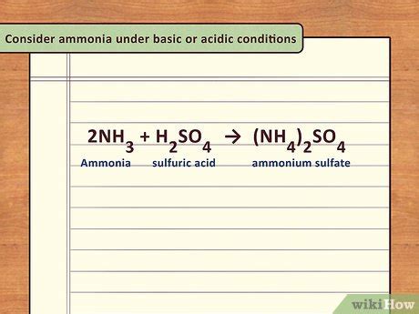 Reaction Of Ammonia With Sulfuric Acid