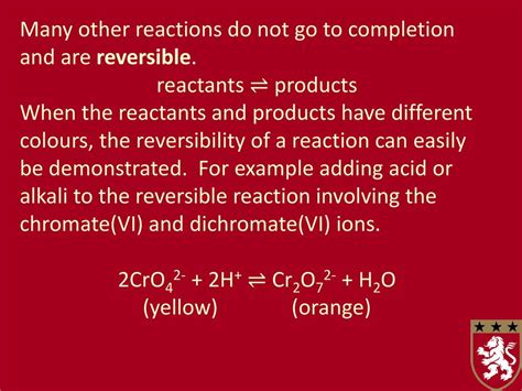 Reactions Which Do Not Continue To Completion Are Called Reactions.