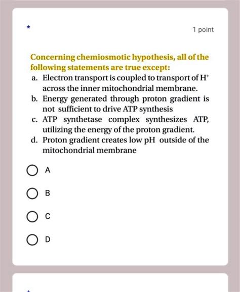 Select All Of The True Statements Regarding Mitochondria.