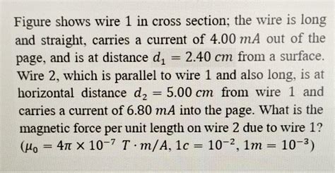 The Figure Shows Wire 1 In Cross Section