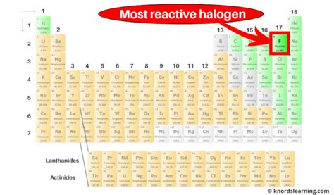 The Halogens Are The Most Reactive Among All The