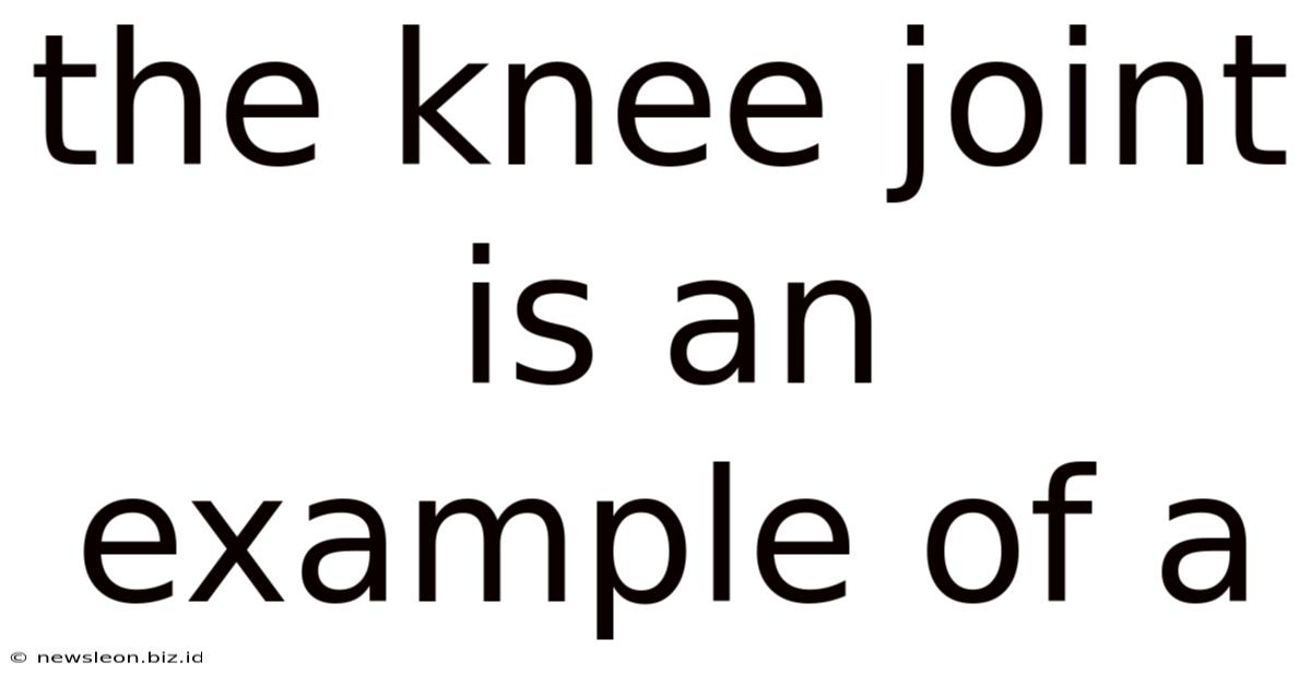 The Knee Joint Is An Example Of A