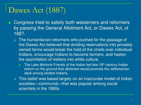 The Primary Objective Of The Dawes Act Was To