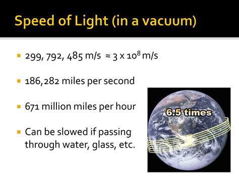 The Velocity Of Light In Vacuum Is