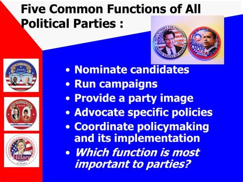 What Are The Major Functions Of A Political Party