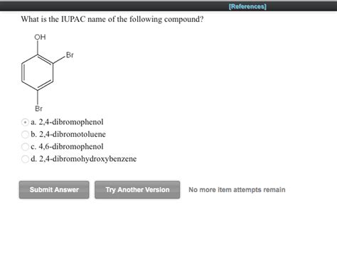 What Is The Correct Iupac Name Of The Following Compound