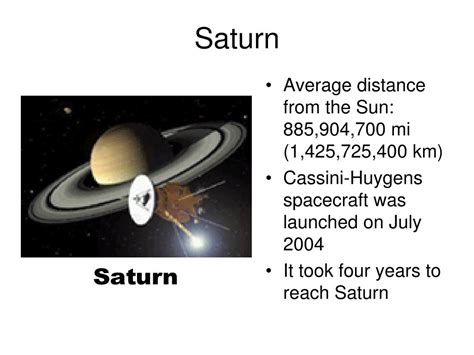 What Is The Distance From The Sun For Saturn