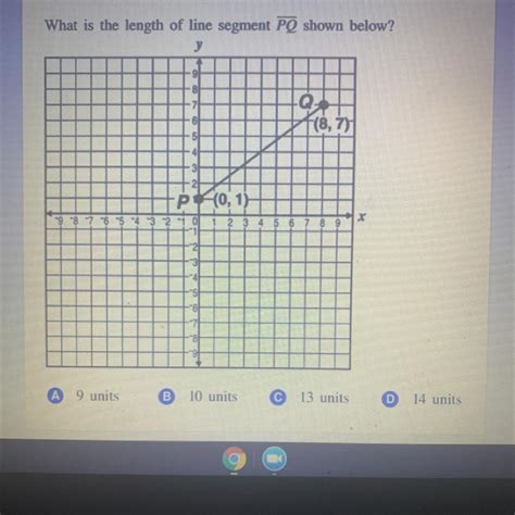 What Is The Length Of Line Segment Pq