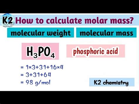 What Is The Molar Mass Of H3po4