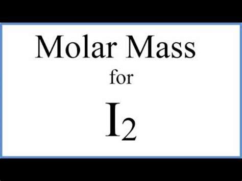 What Is The Molar Mass Of Iodine