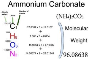 What Is The Molar Mass Of Nh4 2co3