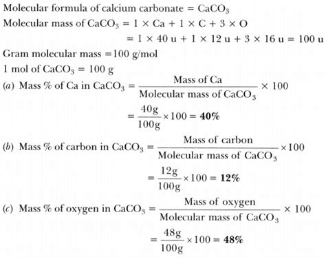 What Is The Molecular Mass Of Caco3