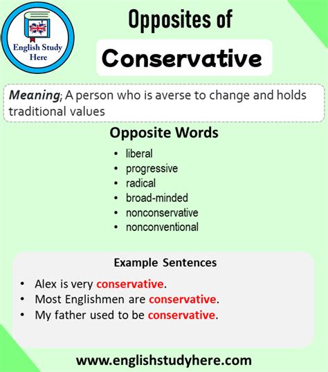 What Is The Opposite Of Conservative