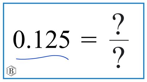 What Is The Percentage Of 0.125