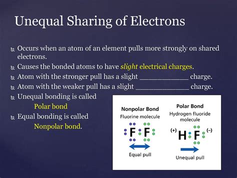 What Type Of Bonding Involves The Unequal Sharing Of Electrons