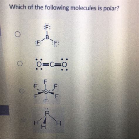 Which Of The Following Molecules Is Polar