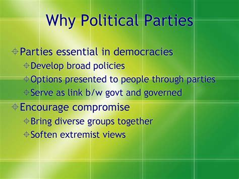 Why Are Political Parties Important In A Democracy