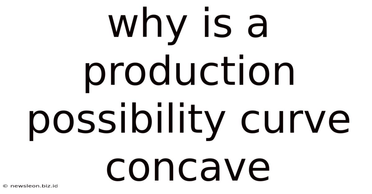Why Is A Production Possibility Curve Concave